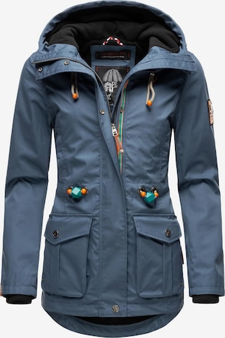 MARIKOO Between-season jacket 'Babetaa' in Blue: front