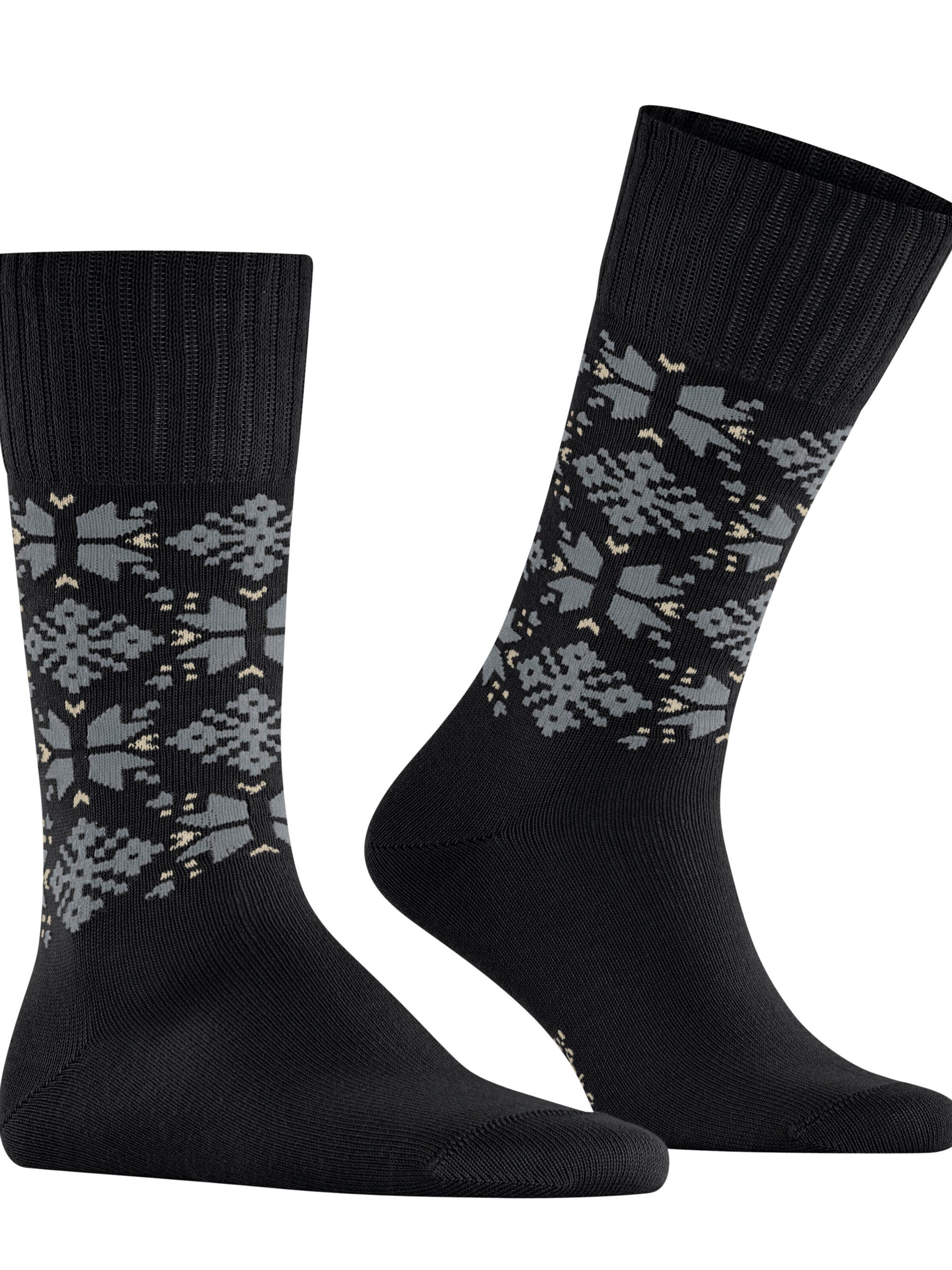 ESPRIT Socks 'Winter Star' in Black