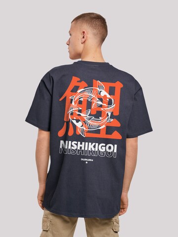 F4NT4STIC Shirt 'Nishikigoi Koi' in Blauw: voorkant