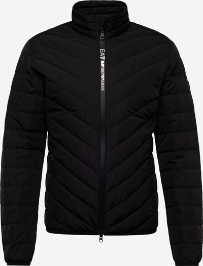 EA7 Emporio Armani Prehodna jakna | črna / bela barva, Prikaz izdelka