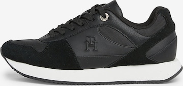 TOMMY HILFIGER High-Top Sneakers in Black: front