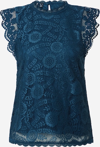 PIECES Blouse 'Olline' in Blauw: voorkant