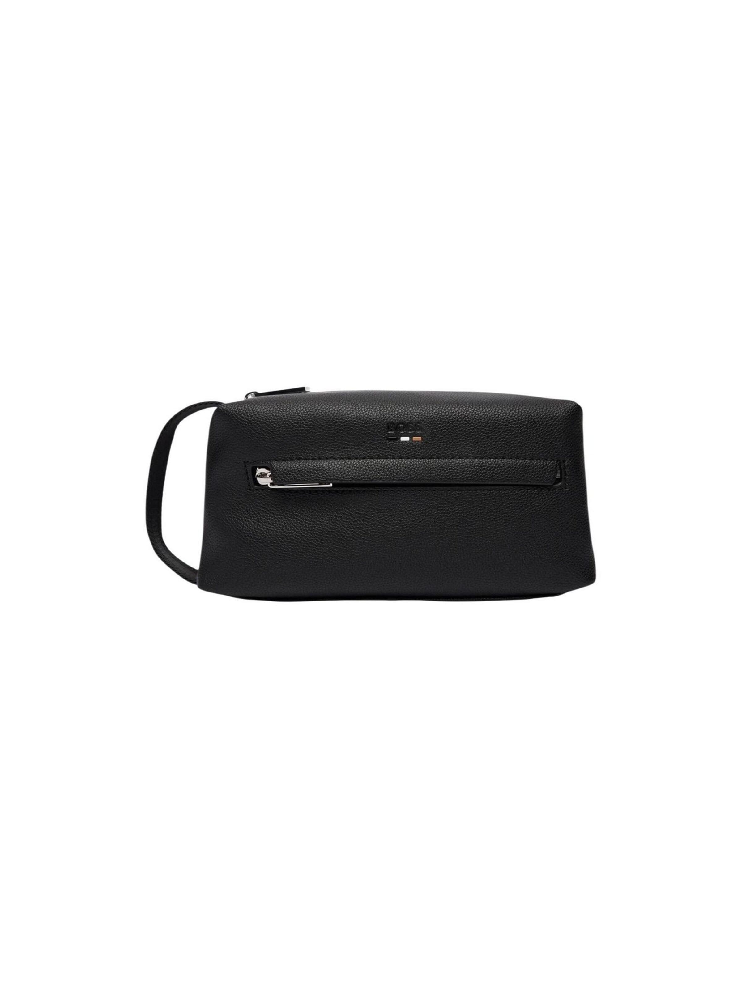 BOSS - Bolso de hombro en negro: frente