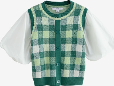 Megztinis iš Next, spalva – žalia / balta, Prekių apžvalga