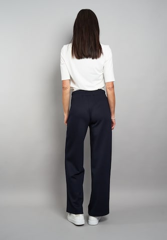 Seidel Moden Wide Leg Hose in Blau
