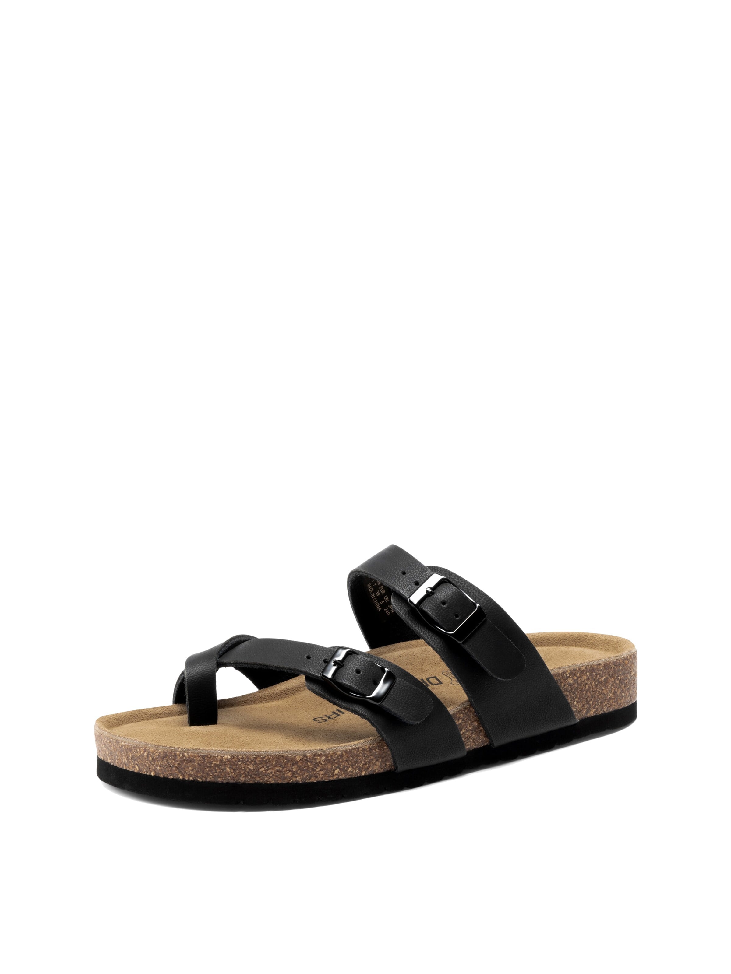 Infradito di Dream Pairs in nero: frontale