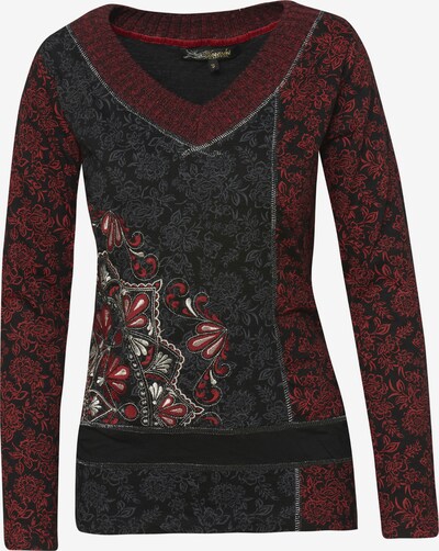 KOROSHI Skjorte i blandingsfarger / rød / bordeaux / svart, Produktvisning