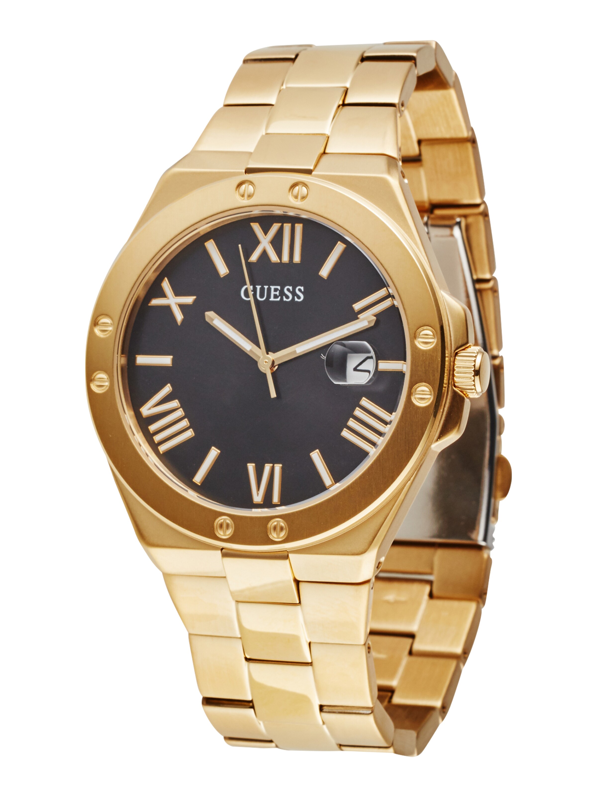 GUESS Uhr in Gold: Vorderseite