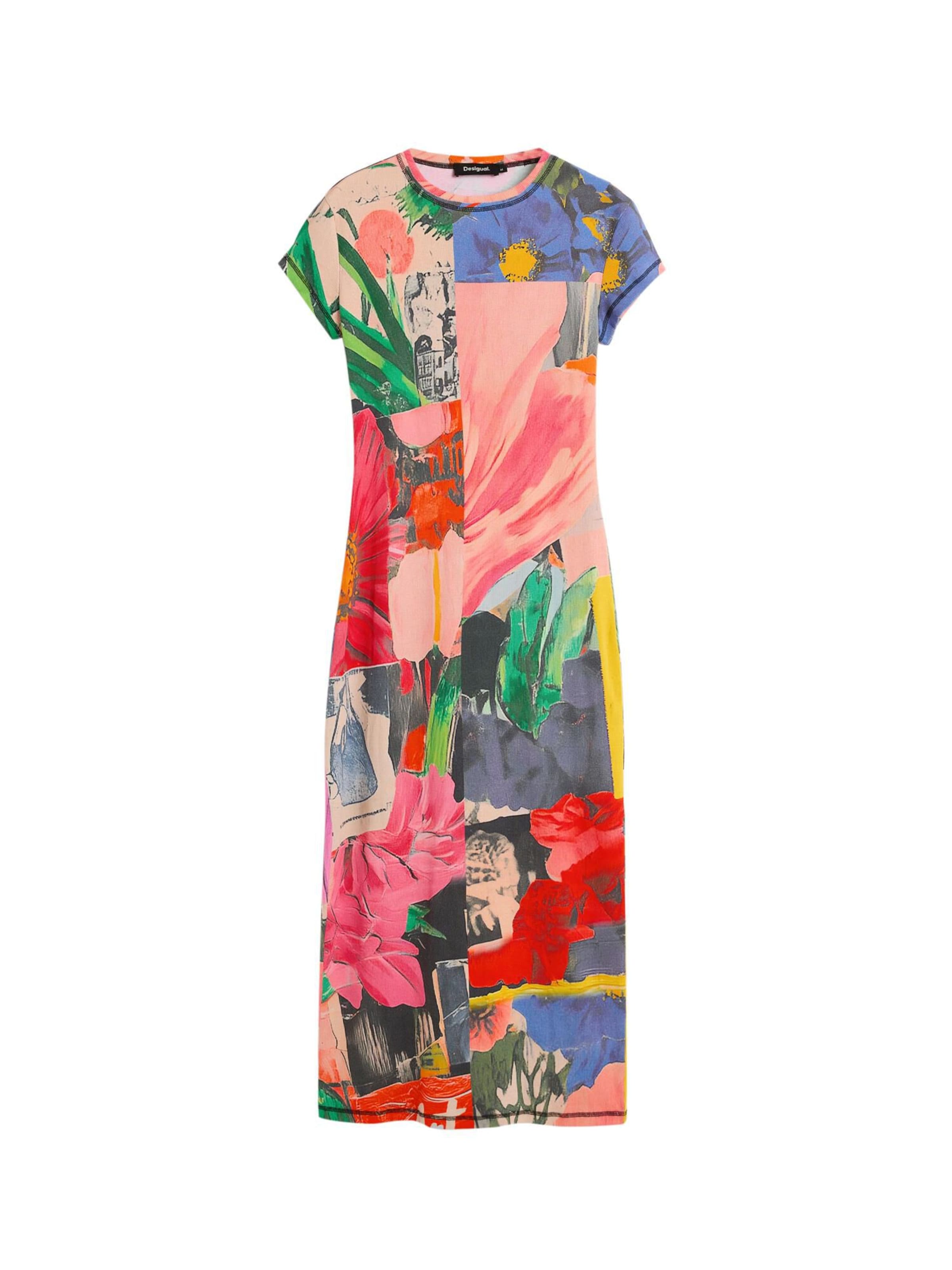 Desigual Šaty ve velikosti 40 - modrá / žlutá / zelená / červená, Produkt