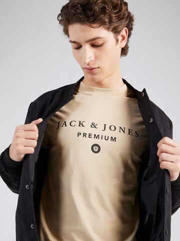 JACK & JONES T-Shirt 'MASON' in Beige