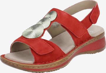 Sandales ARA en rouge : devant