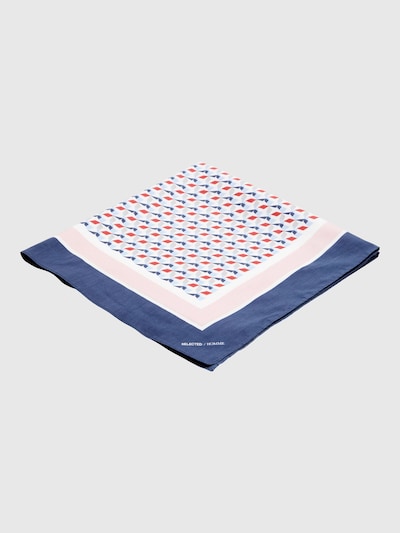 SELECTED HOMME Tuch in blau / pink / blutrot / weiß, Produktansicht