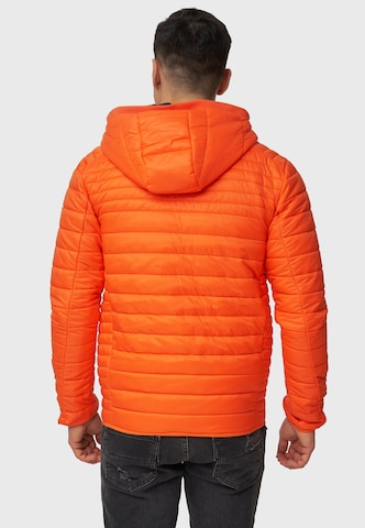 INDICODE JEANS Between-Season Jacket 'Bowers' in Orange