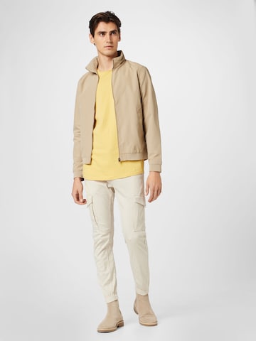 JACK & JONES Between-Season Jacket 'ROY HARRINGTON' in Beige