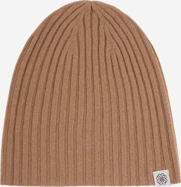 GOBI Cashmere Mössa 'Unisex Cashmere Rib Knit Hat' i beige: framsida