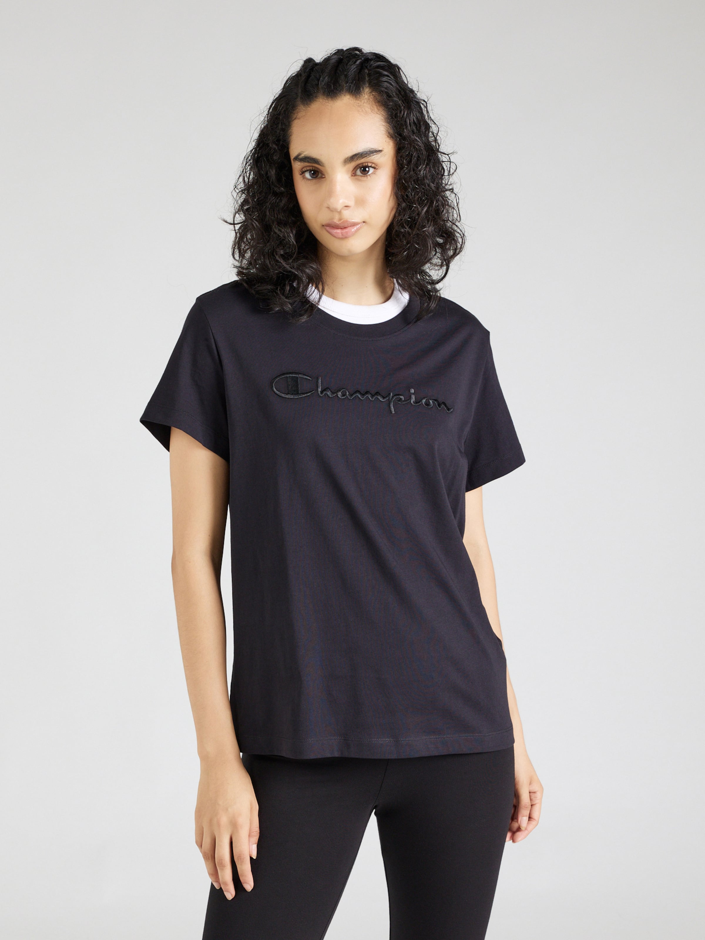Maglietta champion nera online