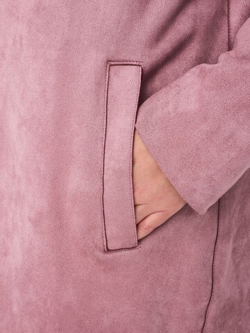 ONLY Carmakoma Between-Seasons Coat in Pink