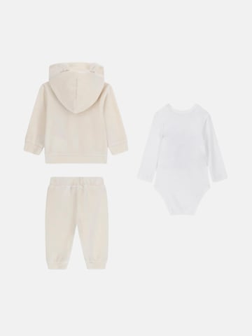 GUESS KIDS Zestaw 'GUESS KIDS SET HOODED LS ACTIVE TOP W/ZIP Completo' w kolorze biały