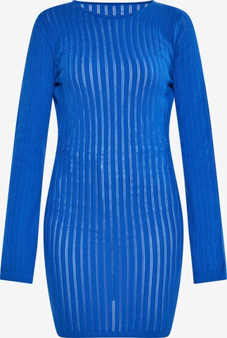 ebeeza Gebreide jurk in Blauw: voorkant
