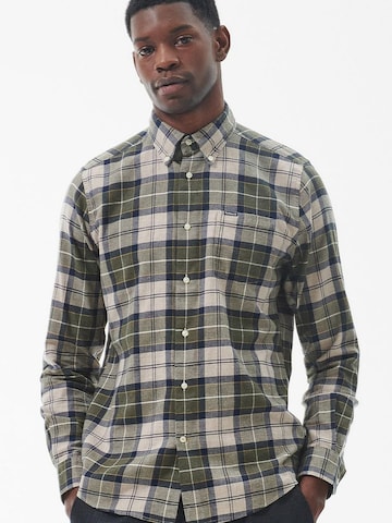 Barbour Regular fit Button Up Shirt 'Fortrose' in Green