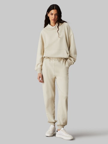 Calvin Klein Jeans Tapered Trousers in Beige