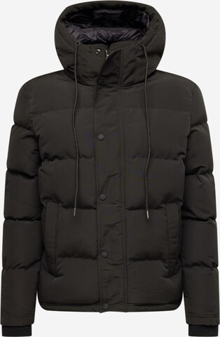 Superdry Winterjas 'Everest' in Zwart: voorkant