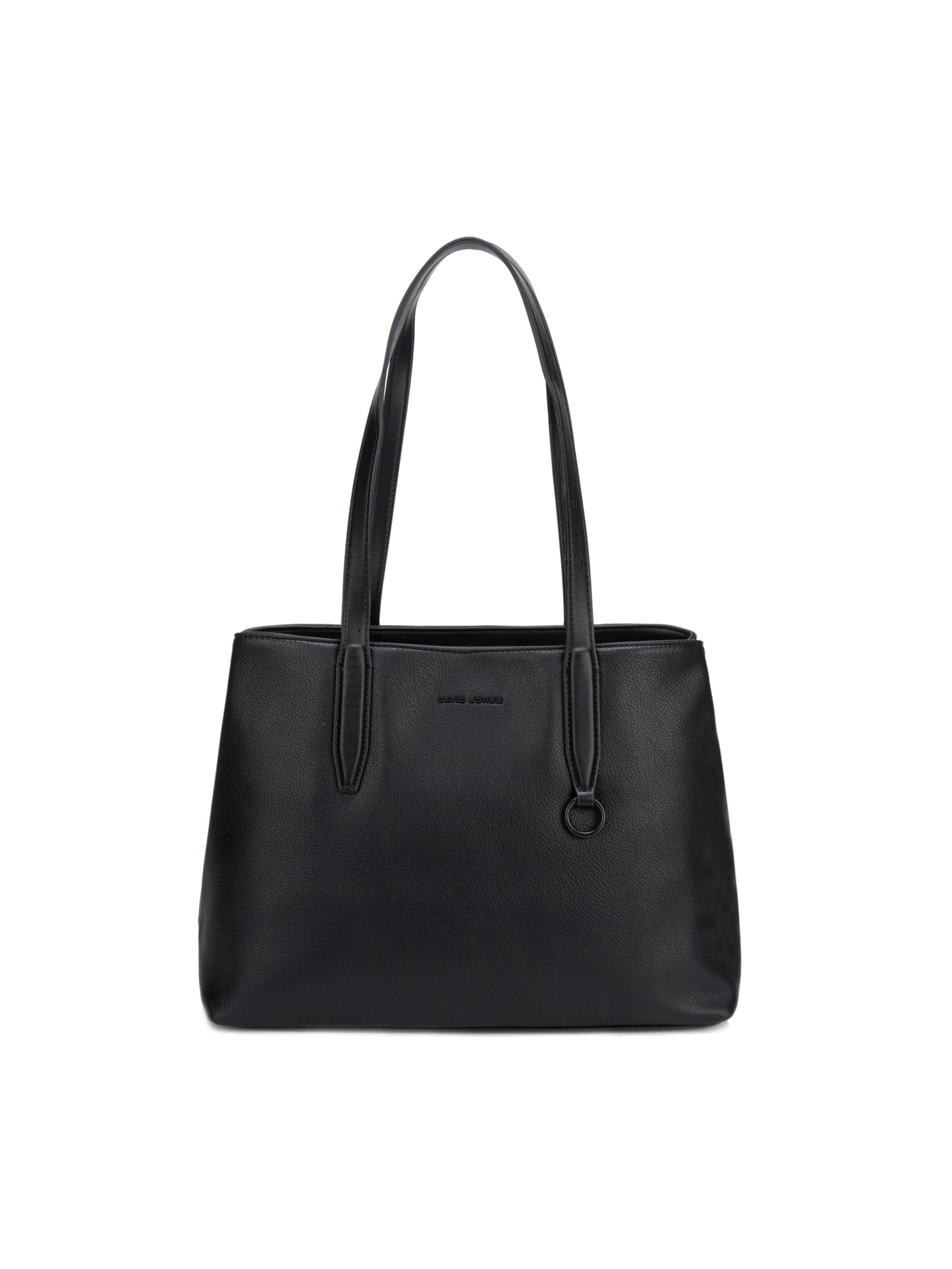 Borsa a spalla 'Borsa a Spalla David Jones Ecopelle Martellata' di David Jones in nero: frontale