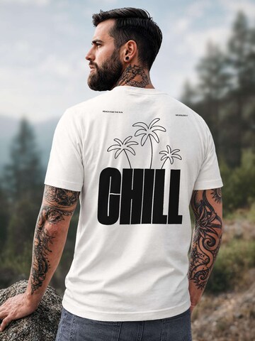 Neverless Shirt 'chill' in White