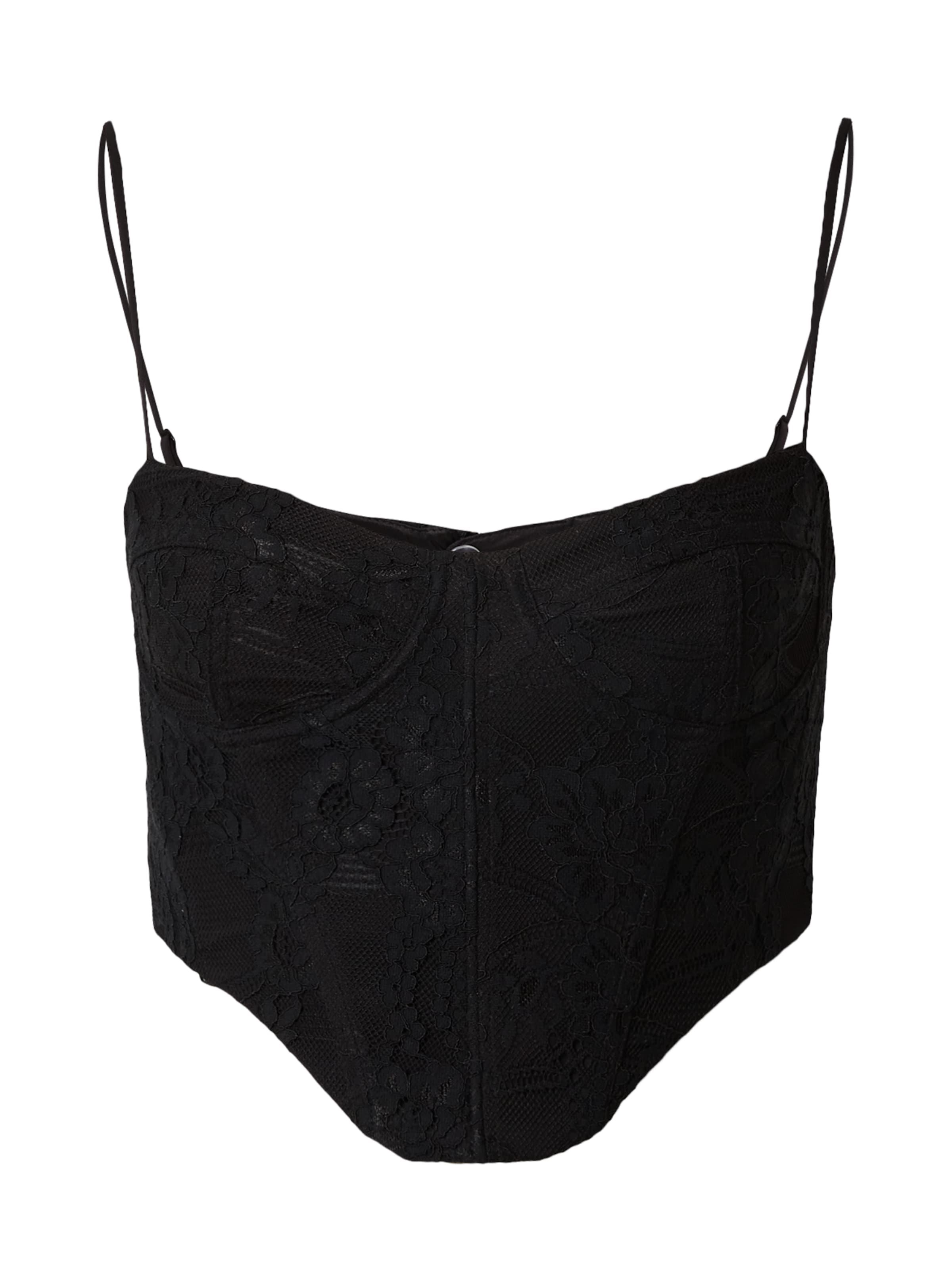 Bardot Top 'LUMINARY' - Čierna: predná strana