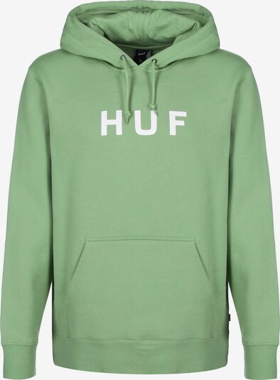 HUF Sweatshirt in de kleur Lichtgroen / Wit, Productweergave