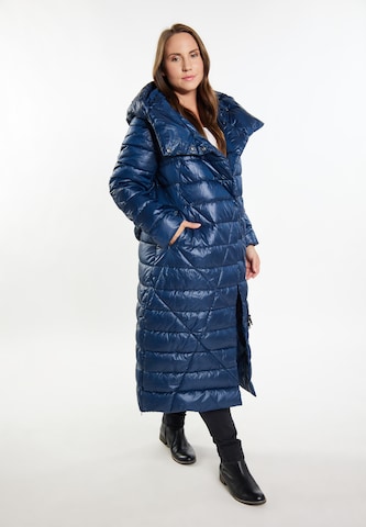 Usha Winter coat 'lurea' in Blue