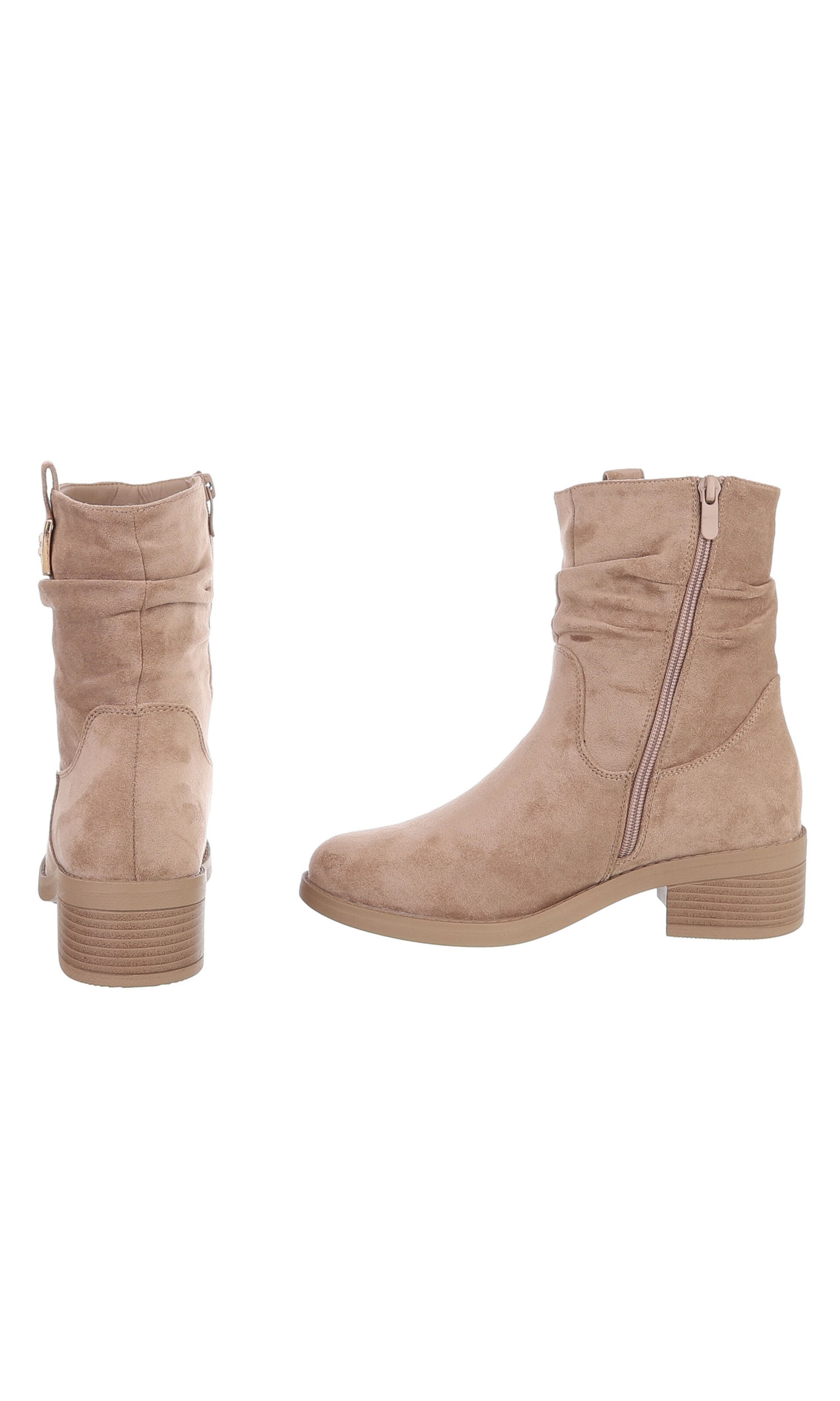Ital-Design Ankle Boots in Beige
