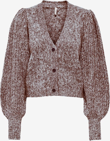 Cardigan 'Henni' ONLY en marron : devant