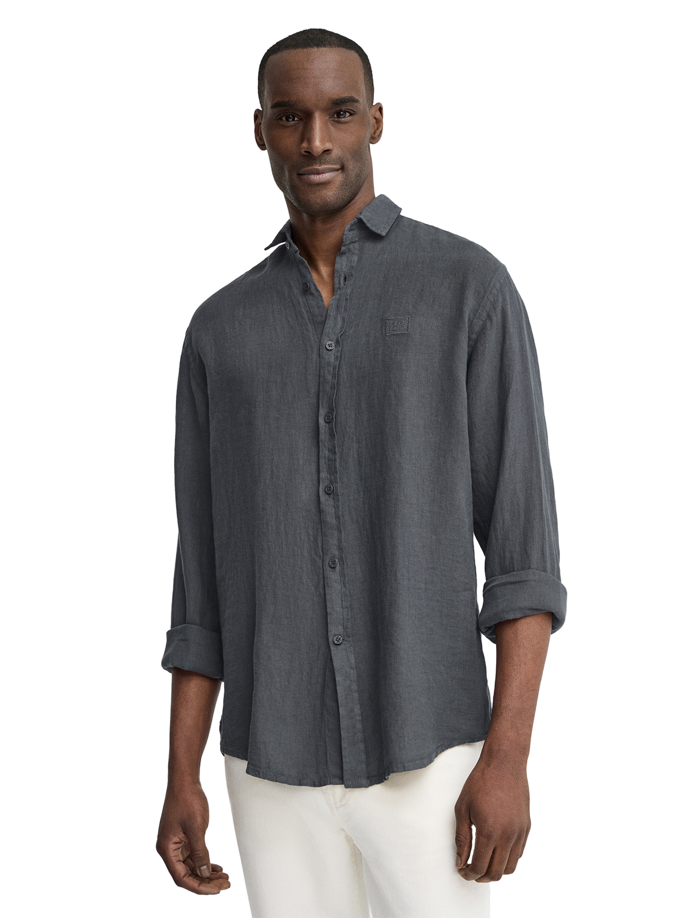Polo Club Regular Fit Hemd in Grau: Vorderseite
