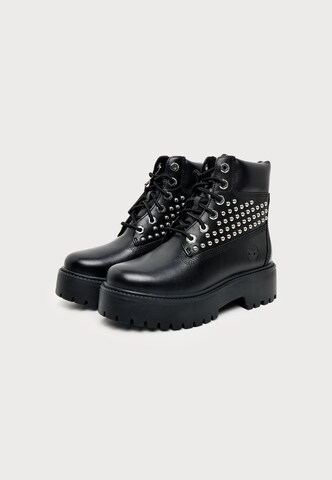TIMBERLAND Schnürstiefelette in Schwarz