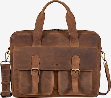 Benthill Briefcase in Brown: front