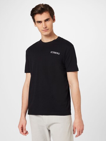 ICEBERG - Camiseta en negro: frente