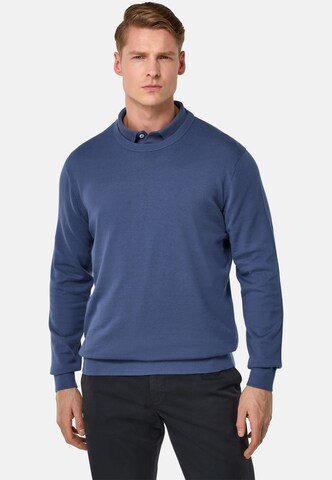 Pull-over Boggi Milano en bleu : devant