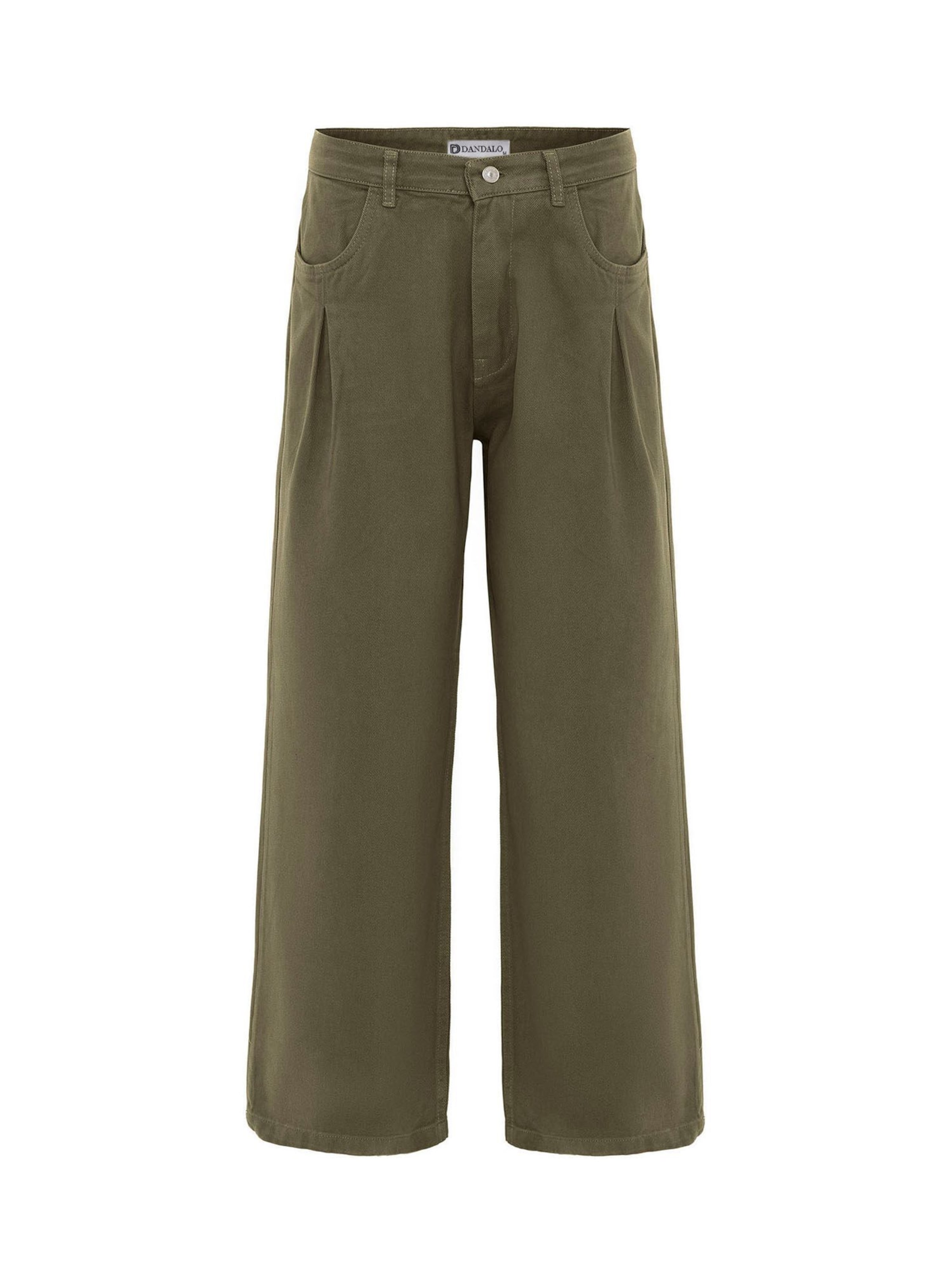 zaļš Dandalo Platas staras Klasiskas bikses: no priekšpuses