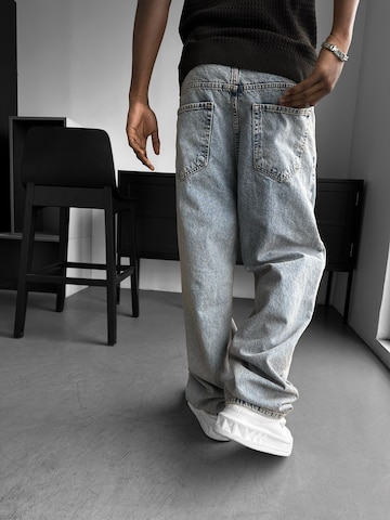Baggy Jean 'Relax Baggy Washed Jeans - Dark Blue' Kleidermafia en bleu