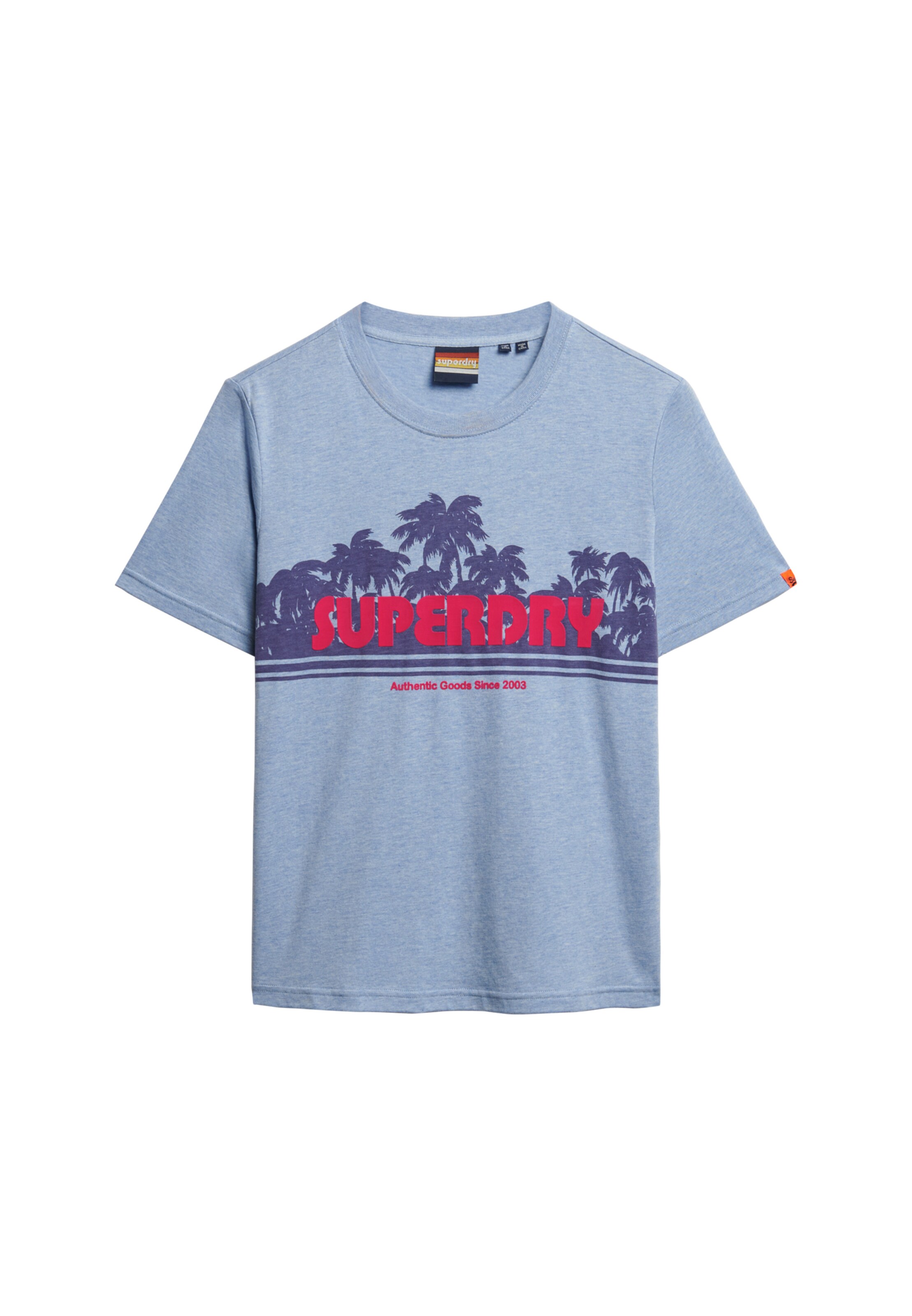T-shirt Superdry en bleu : devant