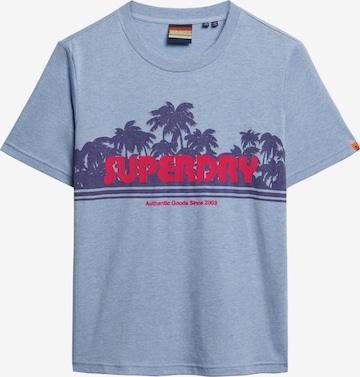 T-shirt Superdry en bleu : devant