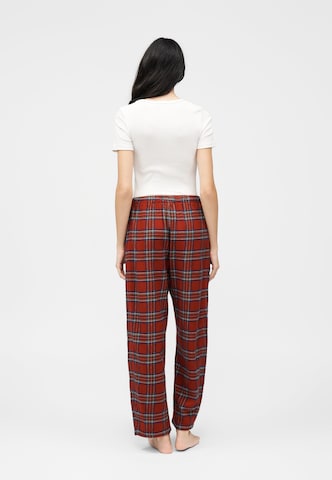Pantaloncini da pigiama di Abercrombie & Fitch in rosso: dietro