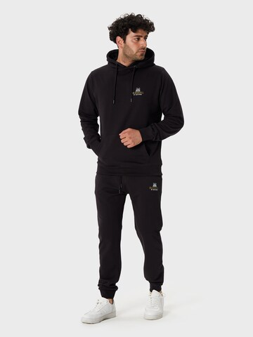 Oldskull Sweatshirt 'Samurai' in Black: front