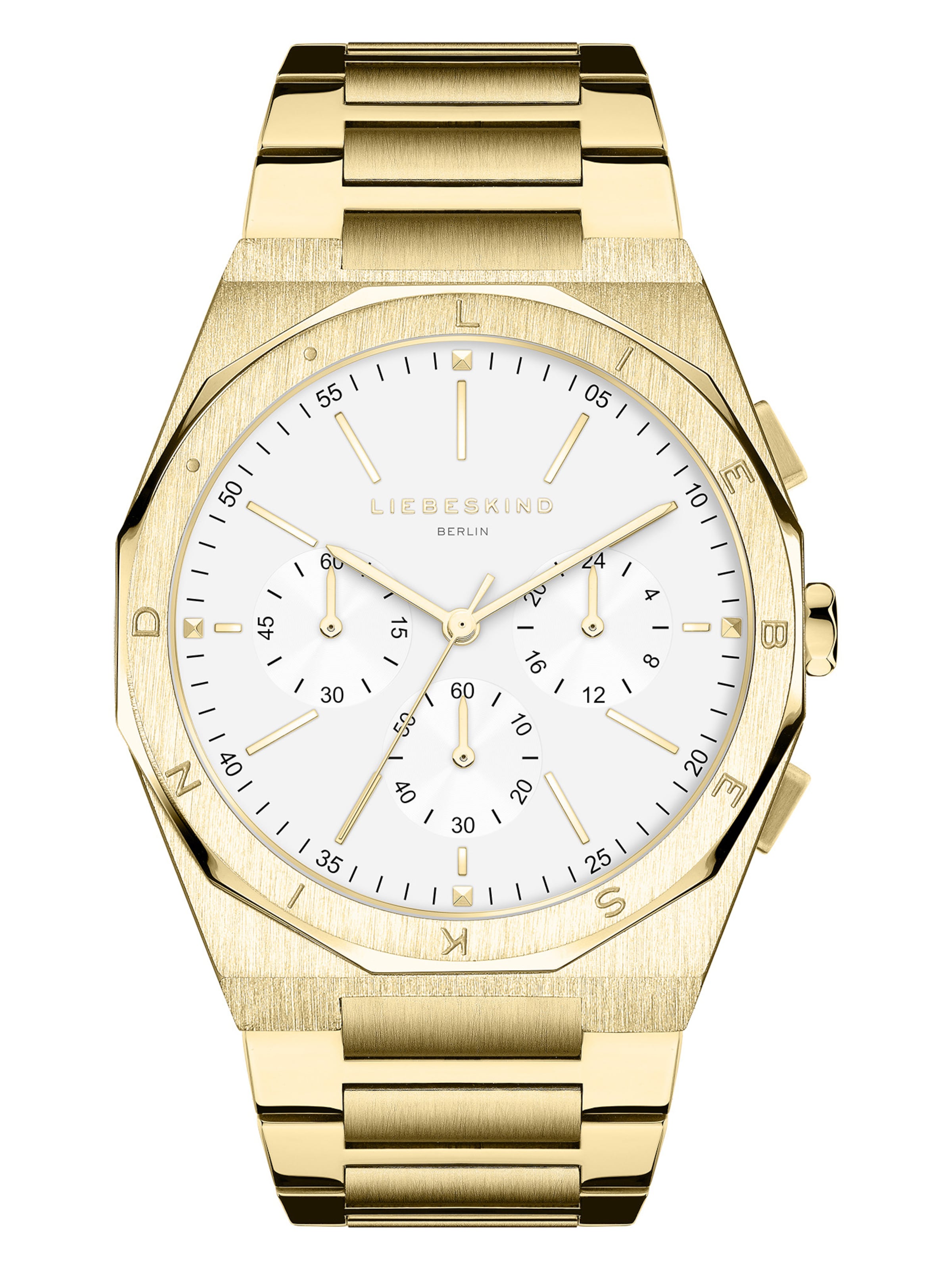 Montre à affichage analogique Liebeskind Berlin en or : devant