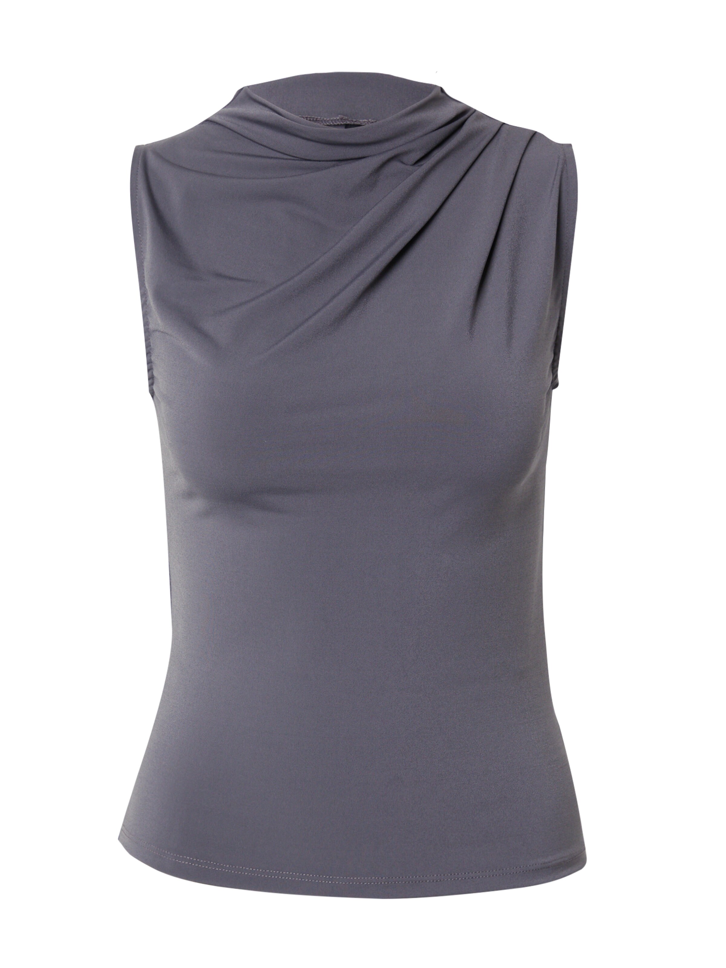 PIECES Top Donna PCMADISON SL Ruching - Nero, Vestibilità Comoda, Modello Arricciato