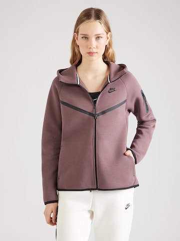 Nike Sportswear Суичъри с качулка 'TCH FLC 2' в кафяво: отпред