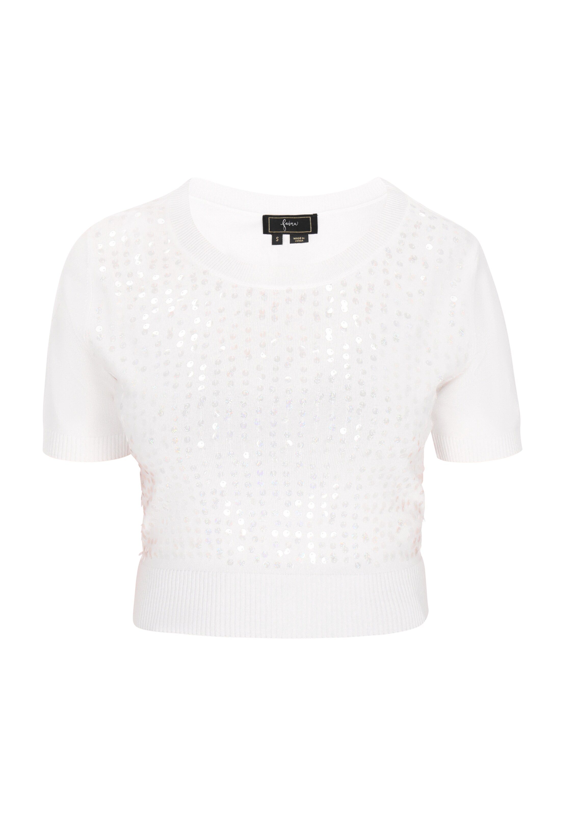 faina Trui in Wit: voorkant