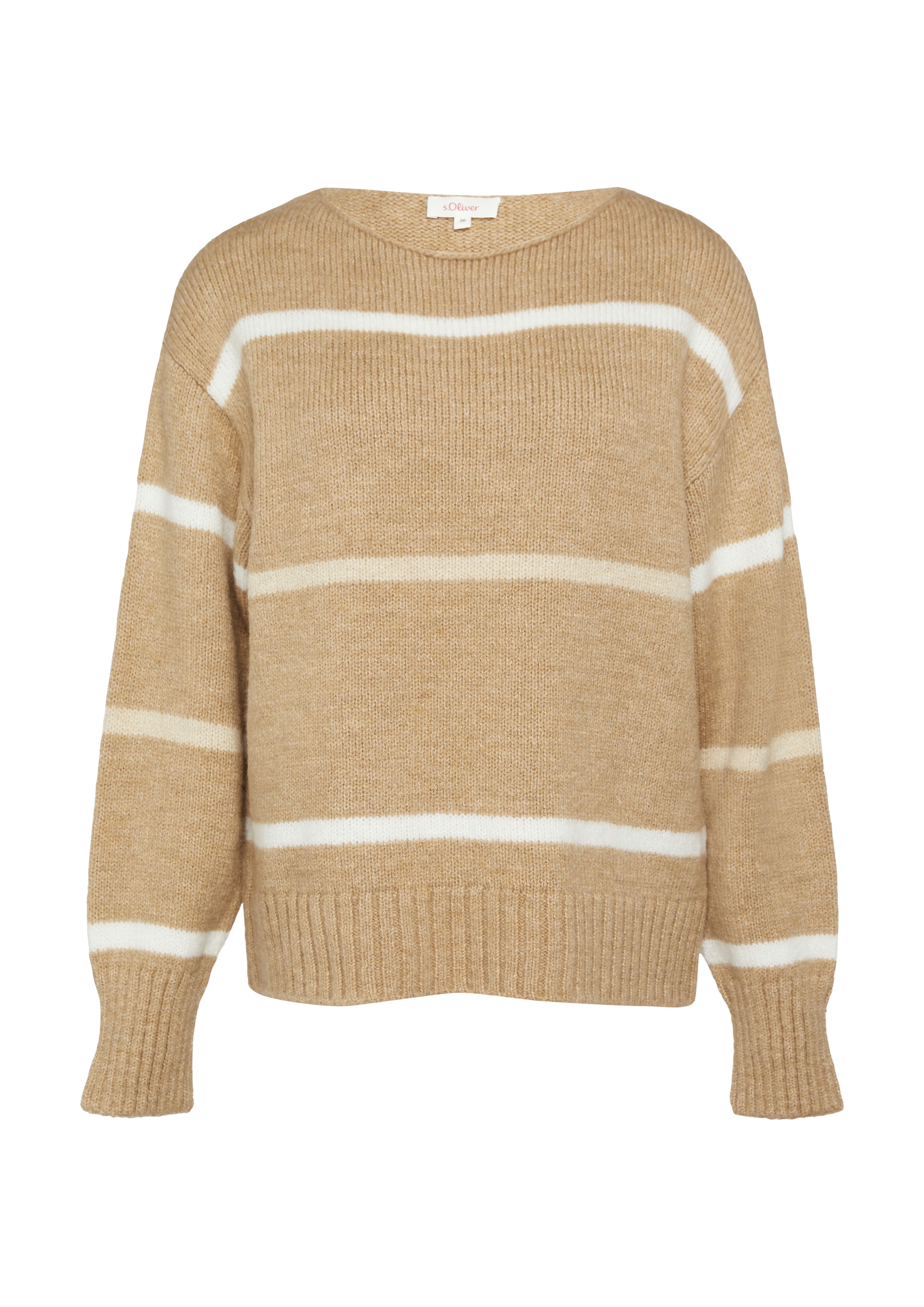 s.Oliver Pullover in Beige: Vorderseite