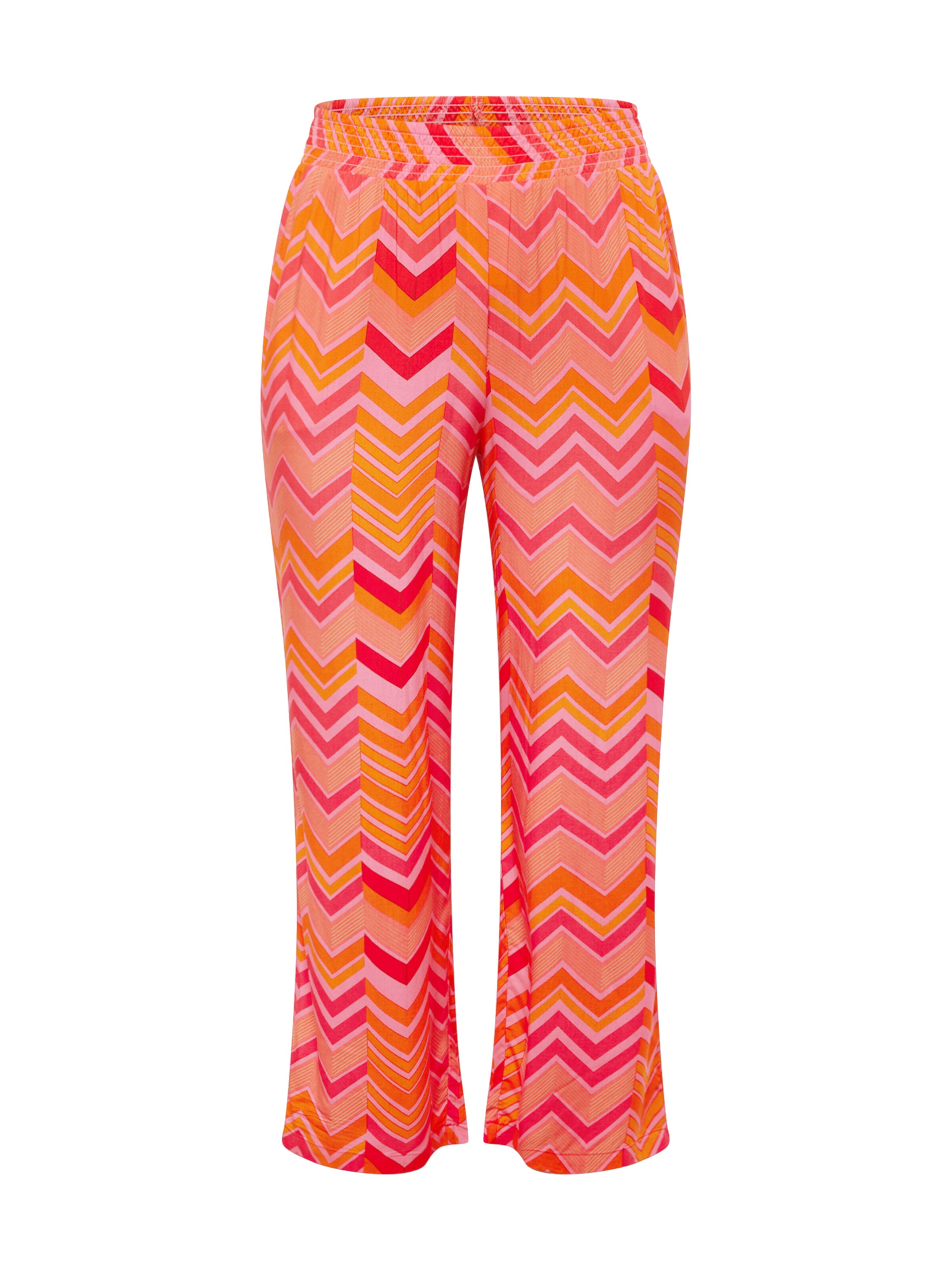 ONLY Carmakoma Wide leg Byxa i röd: framsida